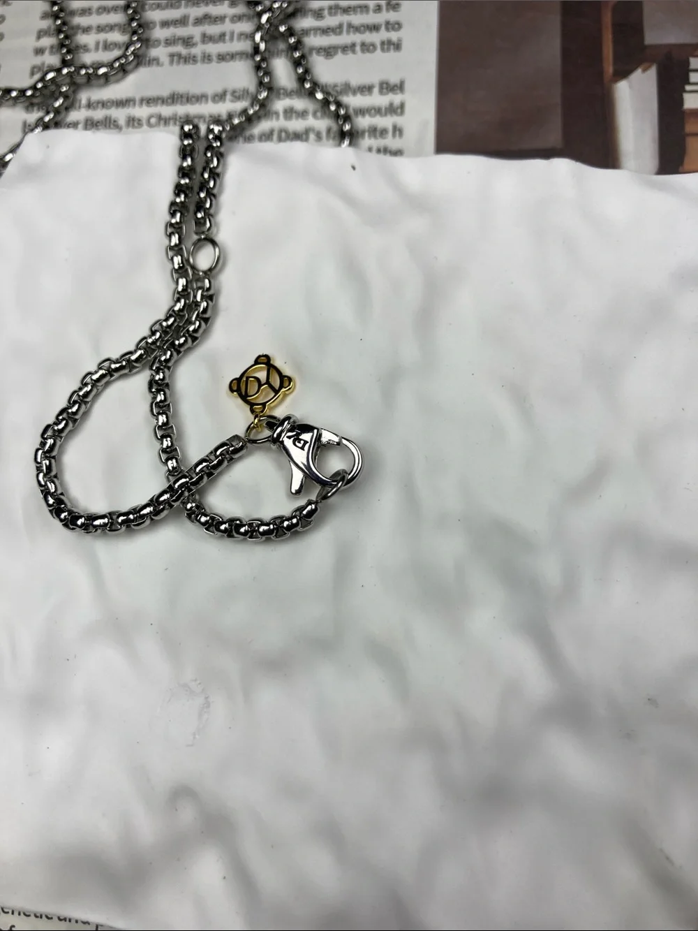 Men's Silver Cross Pendant Necklace - Silver Chain